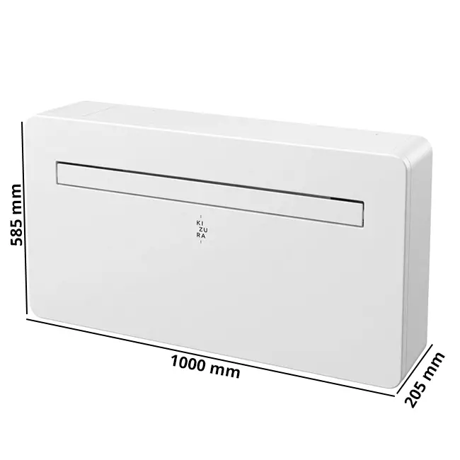 Kizura Monobloc DC Inverter 3,5 kW + 2 kW elektrische weerstand
